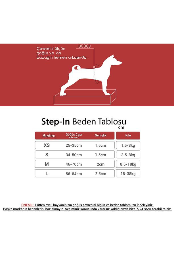 Step-ın Köpek Göğüs Tasması Sağlam Ayarlanabilir Ve Kolay Takılabilir Turuncu - 2