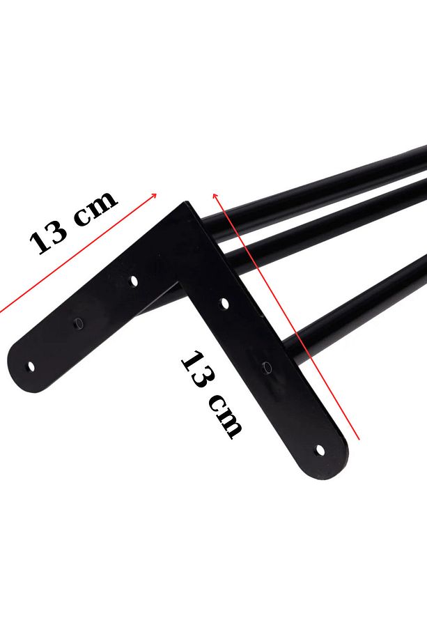 80 Cm Petek Üstü Raf & Dresuar Ayağı Metal Profil Boru Firkete Ayak Yüksek Bar Masası - Pingolu - 2