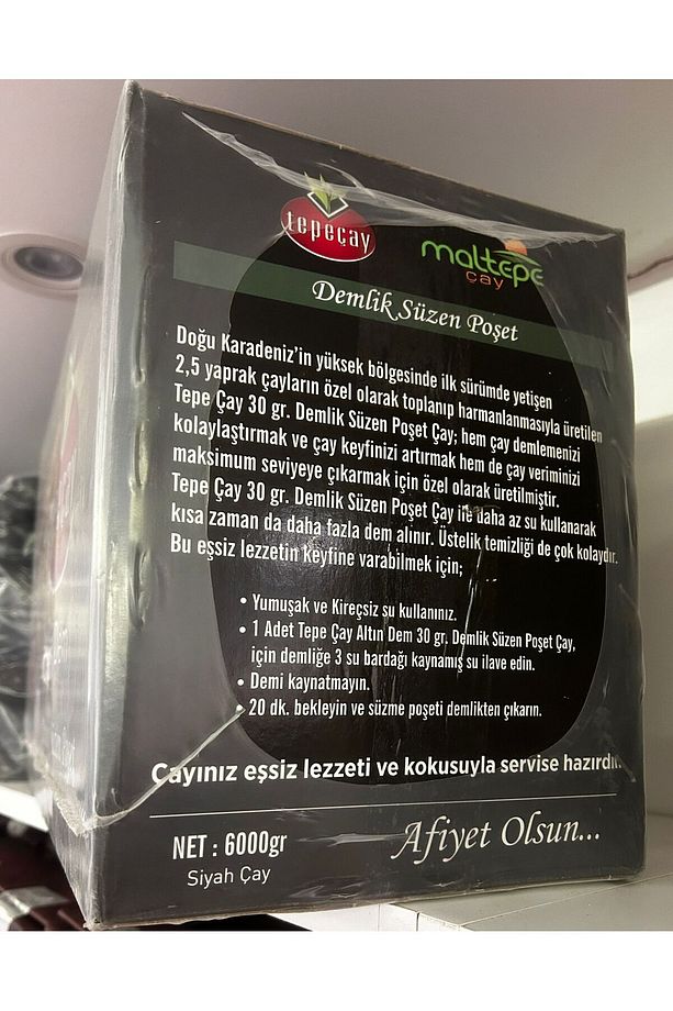 Tepeçay Altın Demlik Poşet Çay 30x200 6000gr. - 4