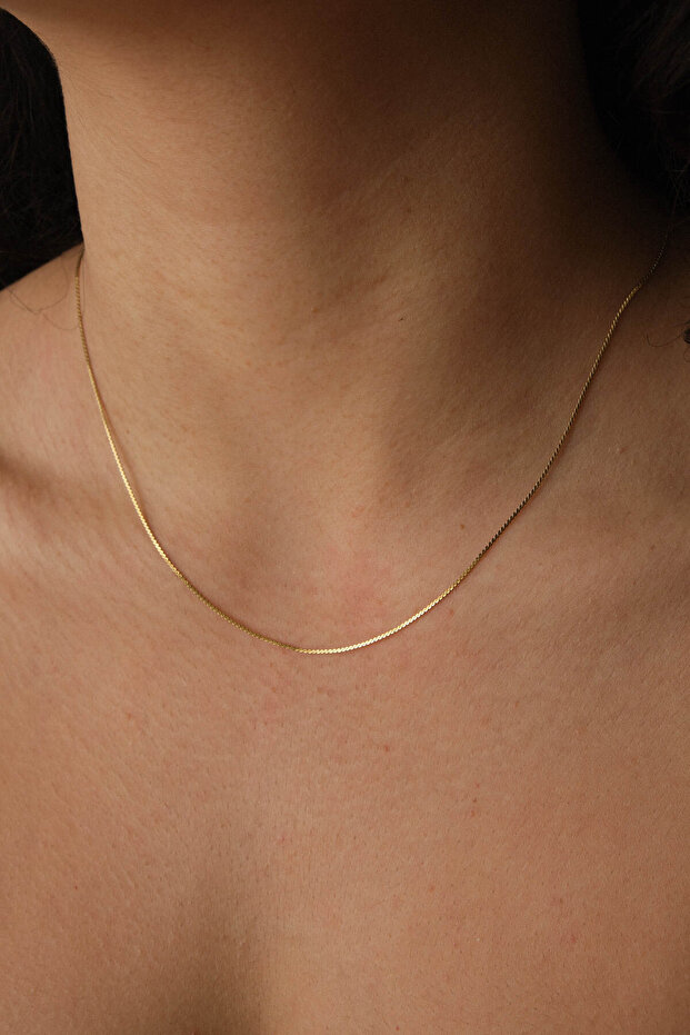 Steel Crushed Chain Necklace, Wrap Model, Unisex, Non-Tarnish, 1mm, Suitable for Daily Use