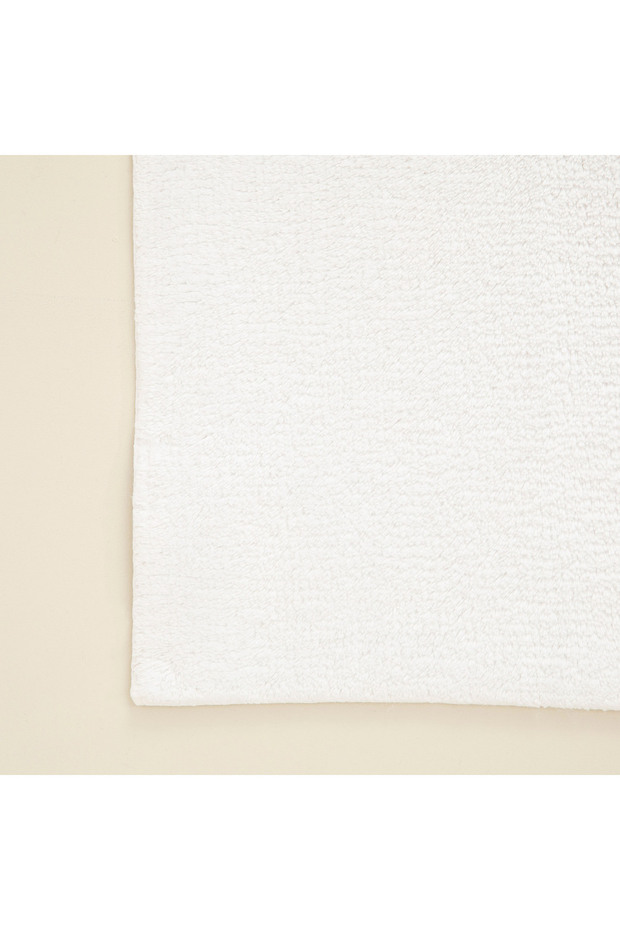 Bamboo Solid Bath Mat 70x130 Cm White - 4