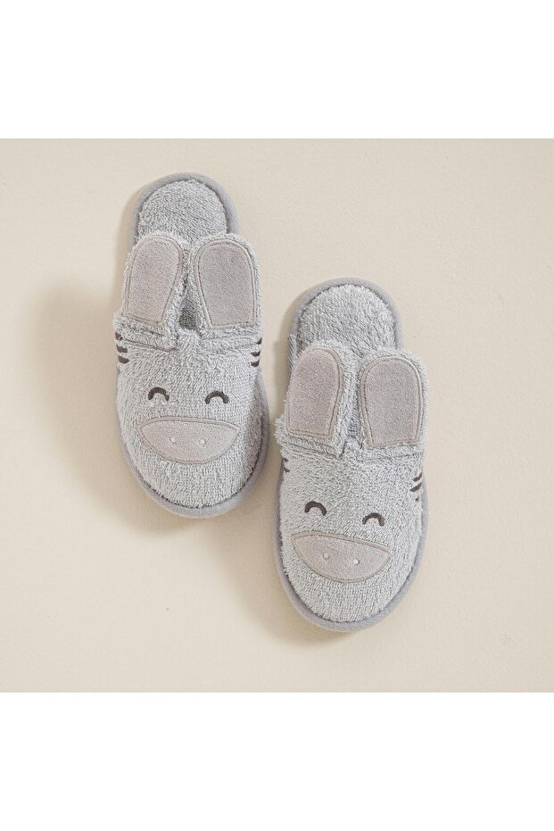 Grey Zebra Banyo Terliği Gri - 2