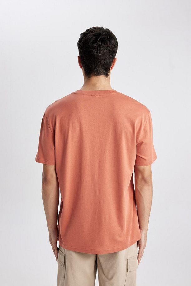 %100 Pamuk New Regular Fit Bisiklet Yaka Basic Düz Kısa Kollu Tişört V7699az24sp - 5