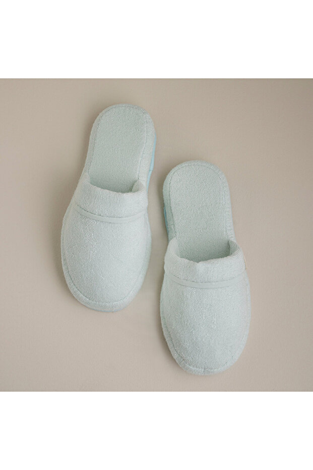 Solid Unisex Terlik Su Yeşili - 1