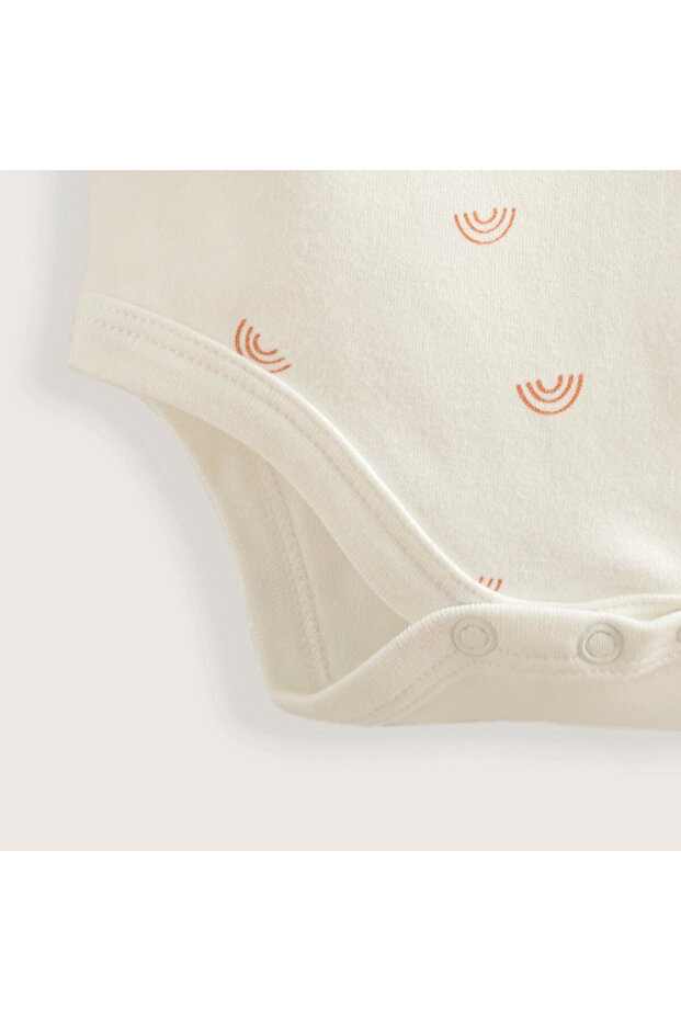 Rainbow Yenidoğan Uzun Kollu Body Ekru - 3