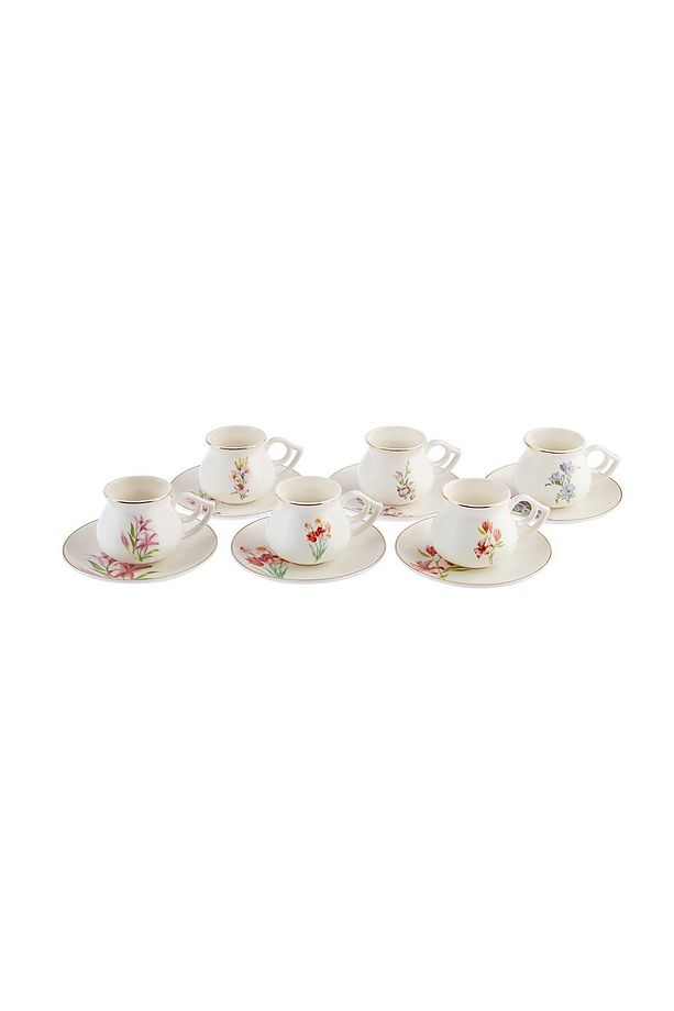 Botanik 6 Kişilik Kahve Fincan Takımı 80 ml - 6