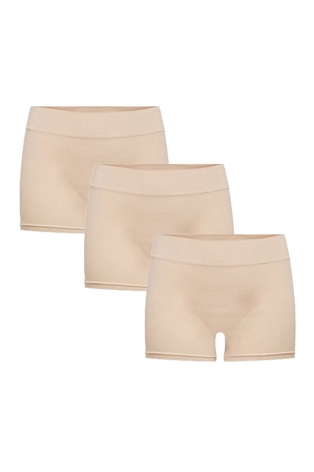 3'lü Kadın Dikişsiz Basic Boxer - 1