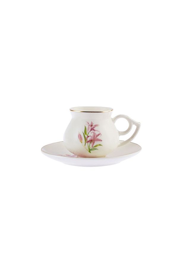 Botanik 6 Kişilik Kahve Fincan Takımı 80 ml - 7