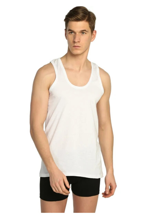 Bela trostruka muška potkošulja - 1