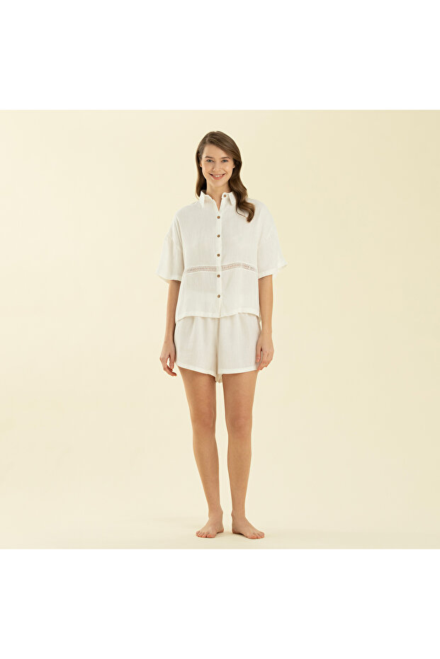 Valeur Shorts Set Ecru