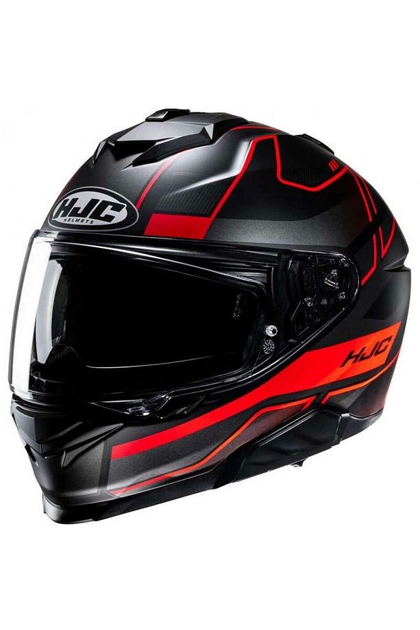KASK i71 IORIX MC1SF MAT GRİ/KIRMIZI - 1