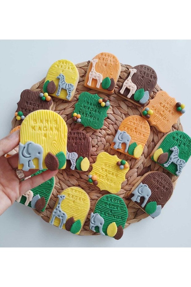 Safari Themed Boutique Cookies - 20 Pieces