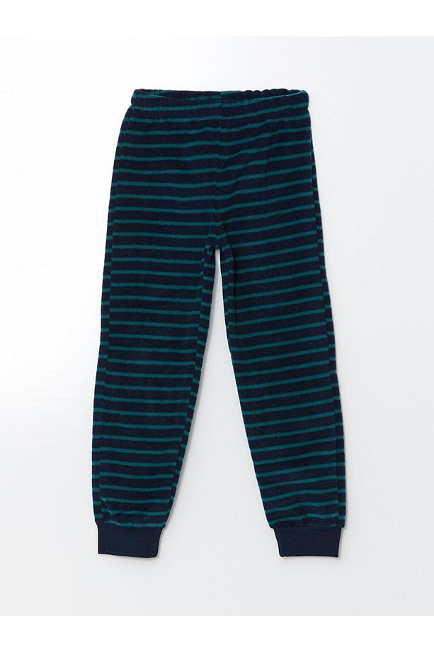 LCW Kids Bisiklet Yaka Polar Erkek Çocuk Pijama Takımı - 4