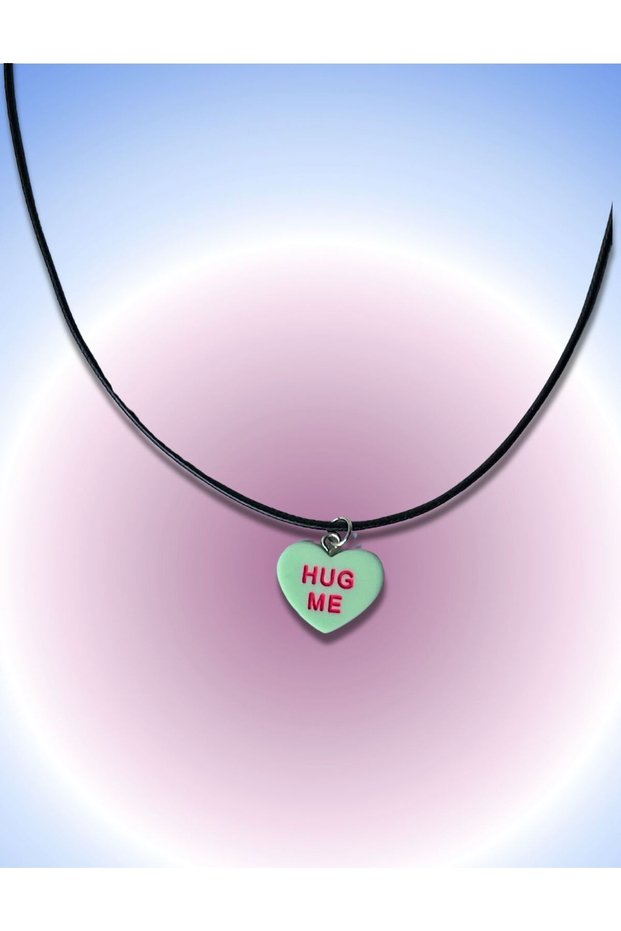 Hug Me Green Stainless City Series Necklace Y2K Pinterest Unisex