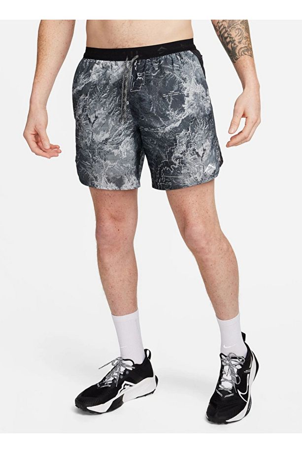 Stride Dri-Fit 7" Brief-Lined All-Over Printed Running Erkek Şort - 7