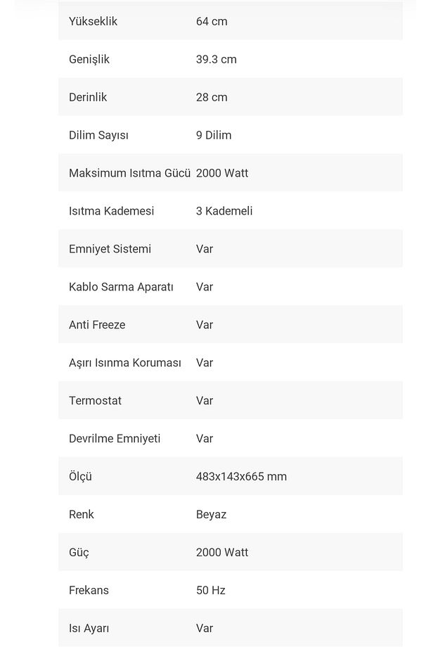 GOODHOME 9 DİLİM YAĞLI RADYATÖR - 4