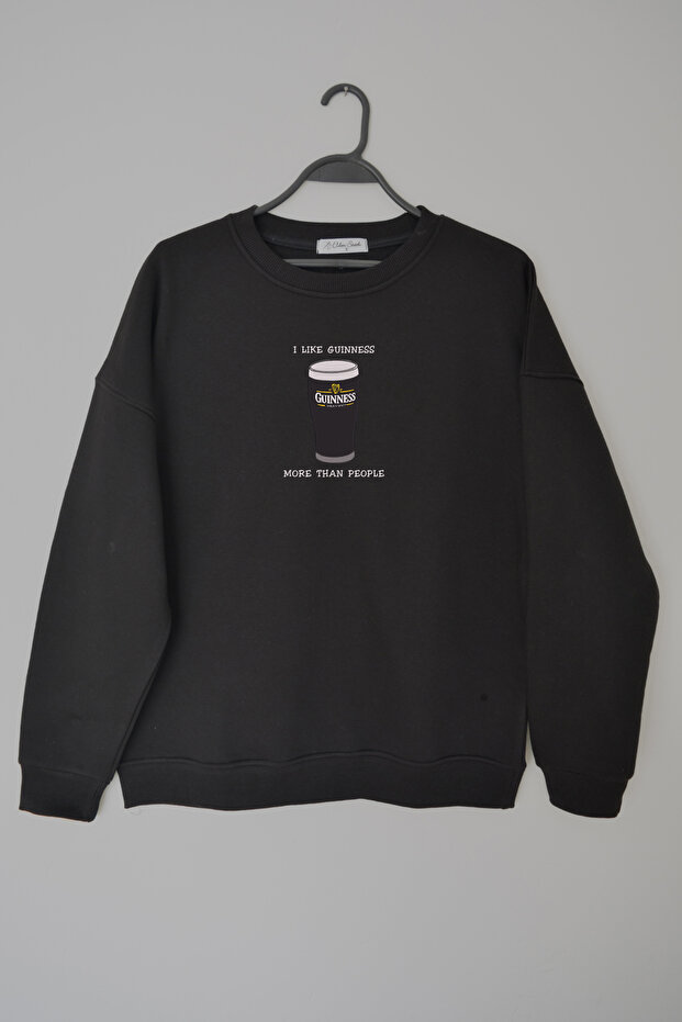 Guinn Nakış İşlemeli Unisex Oversize Sweatshirt - 1