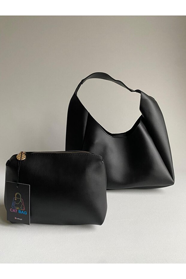 Bag Black Makeup Bag, Women's Shoulder Bag