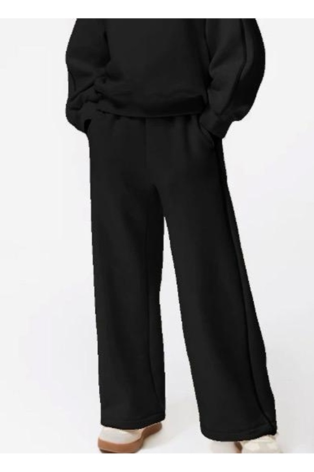 Girl's Wide Leg Sweatpants / School Sweatpants