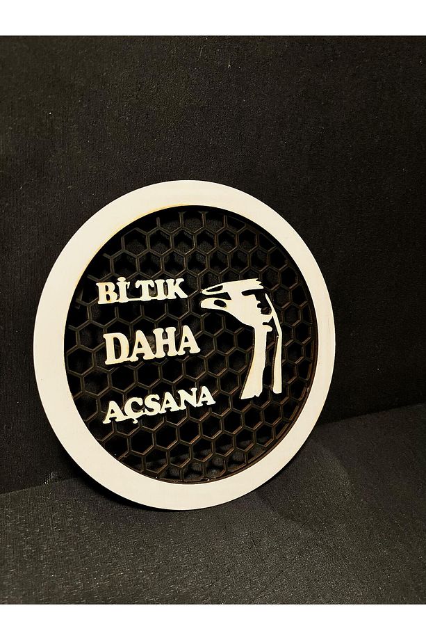 20 CM Midrange Kapağı Bi Tık Daha Açsana Yazılı 1 Takım Midrange Hoparlör Kapağı 2 Adet - 2