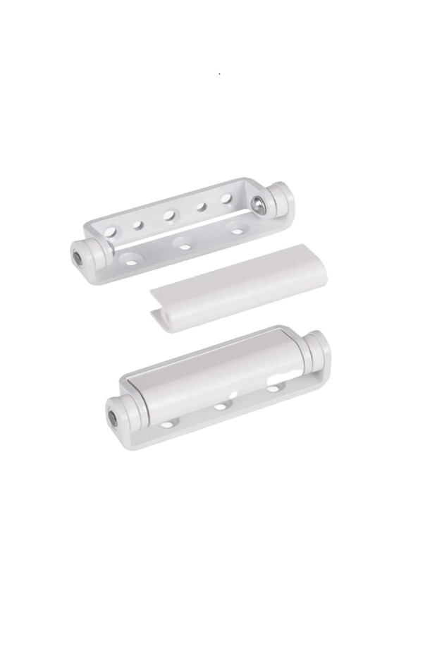 Pvc Pimapen Kapı Pencere Pratik Çelik Menteşe 80mm Beyaz (10 ADET) Vidalar Dahil - 4