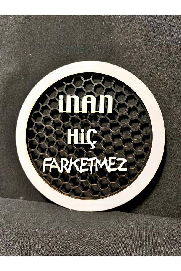 20Cm İnan Hiç Farketmez Yazılı Midrange Kapağı 1 Takıım 2 Adet - 6