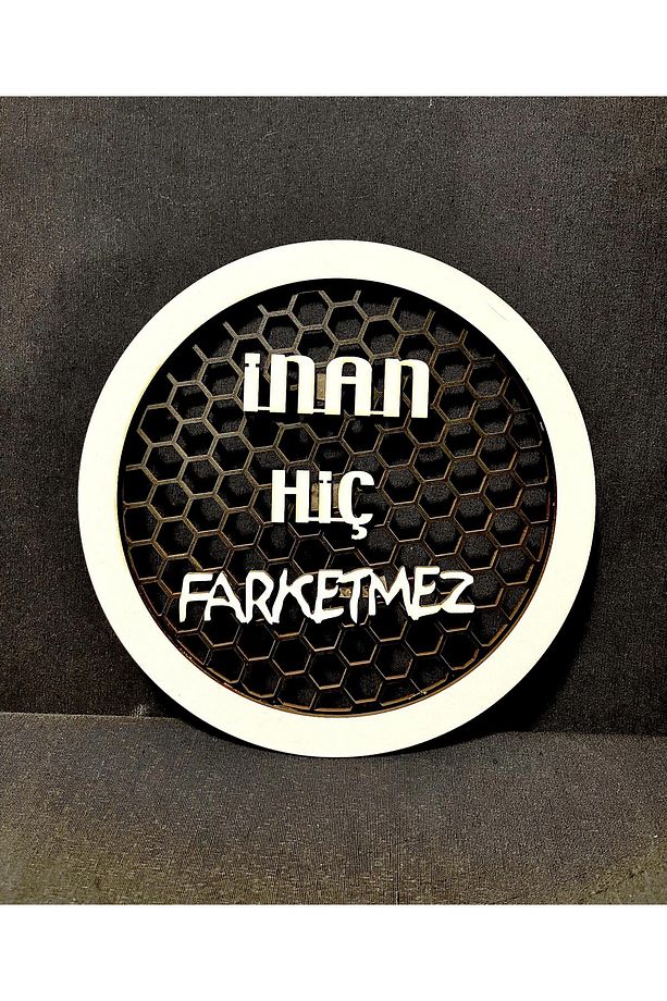 20Cm İnan Hiç Farketmez Yazılı Midrange Kapağı 1 Takıım 2 Adet - 1