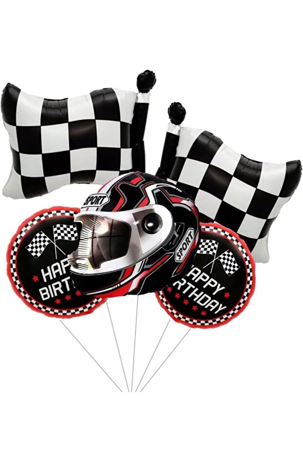 Racing Themed Foil Balloon Set