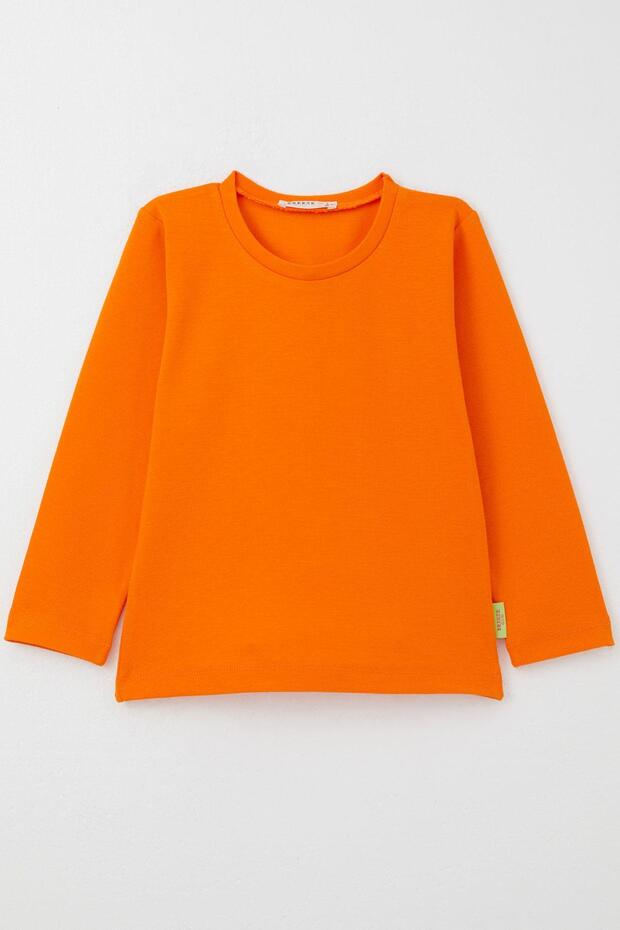 Baby Girl Long Sleeve T-Shirt Basic 9 Months-3 Years, Orange
