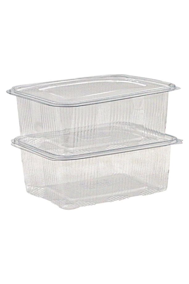 Kullan At Tek Kullanımlık Plastik Sızdırmaz Kapaklı Kap Kase Saklama Kabı 750 gr Cc 50 Adet - 4