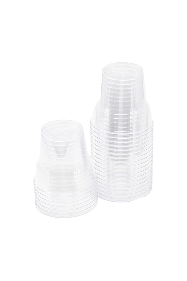 Kristal Sert Plastik Bardak 180ml - Soğuk Içecekler Için 100 Adet - 3