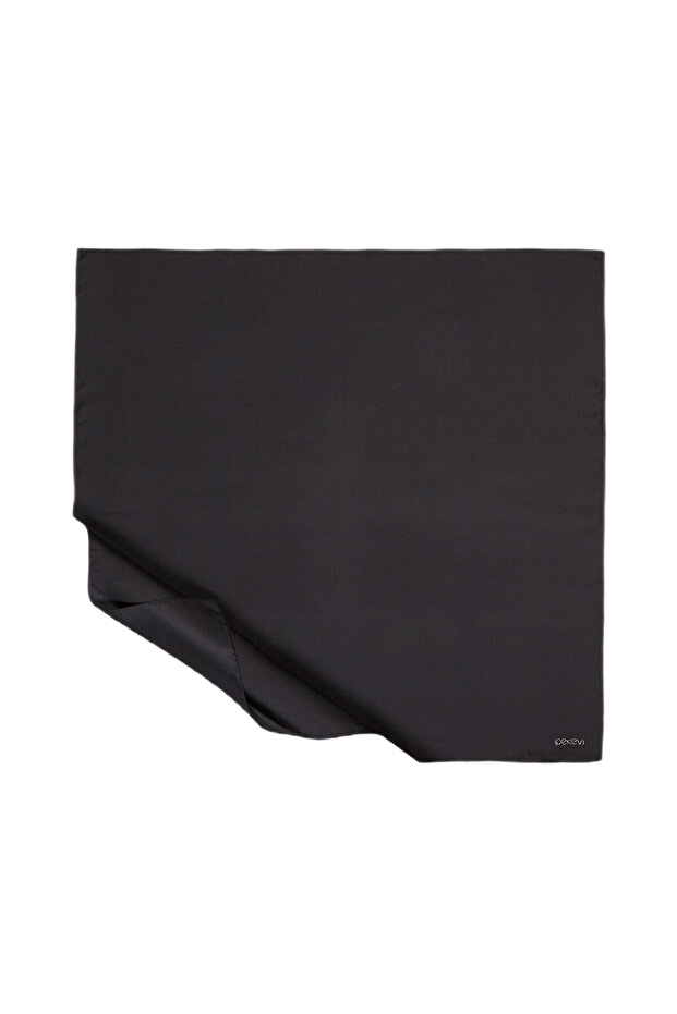 Eșarfă de mătase NEGRĂ 1116 - 1