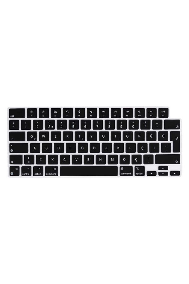 Apple Macbook Air 2022 13.6 Inc M2 M3 A2681 A3113 Siyah Klavye Sıvı Toz Koruyucu Türkçe Q Klavye - 2