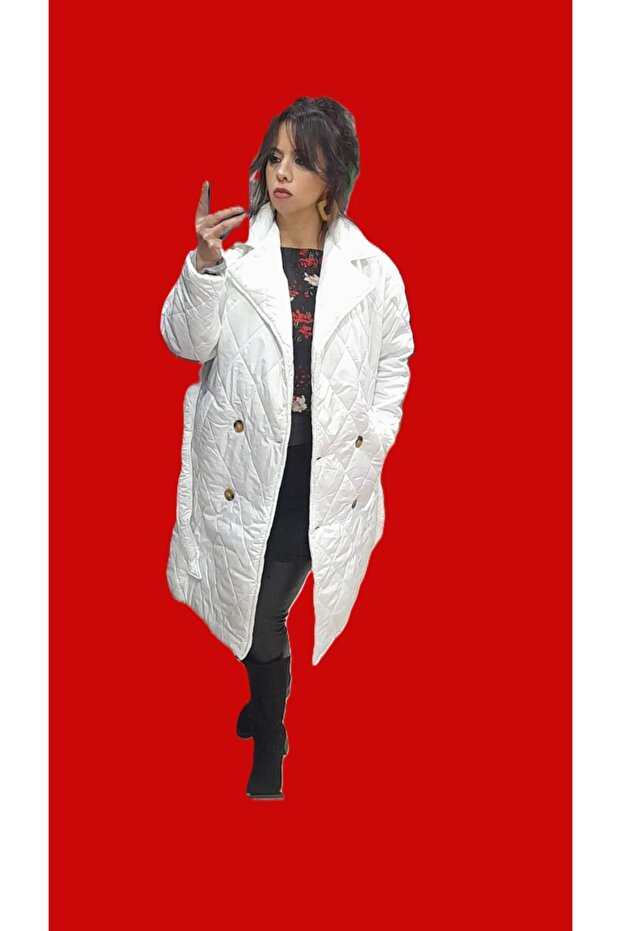 GENİŞ KALIP OVERSİZE KAPİTONE KABAN - 4