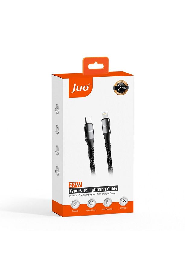27w Usb Type-c To Lightning Iphone Ipad Örgülü Hızlı Şarj Ve Data Kablosu 2 Metre - 7