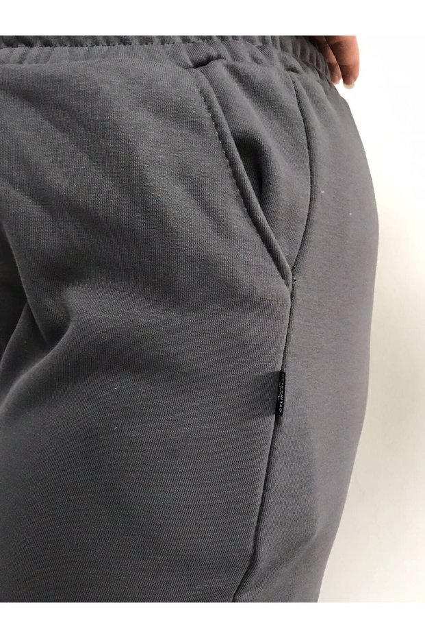Women's Anthracite Rubber Leg Sportswear Sweatpants