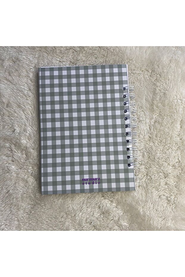 Laleli pötikareli tatlı Çizgili Defter - 2