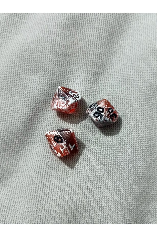 Özel Üretim Role Play Game RPG DND D8 D10 D100 Zar Seti - 4