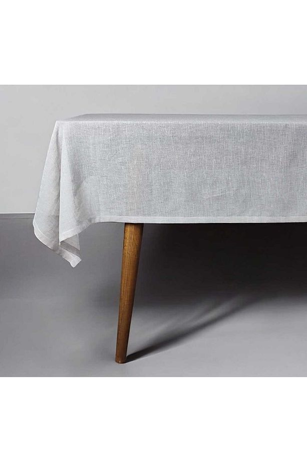 Gri Ince Polyester Tül Masa Örtüsü(LM) - 1