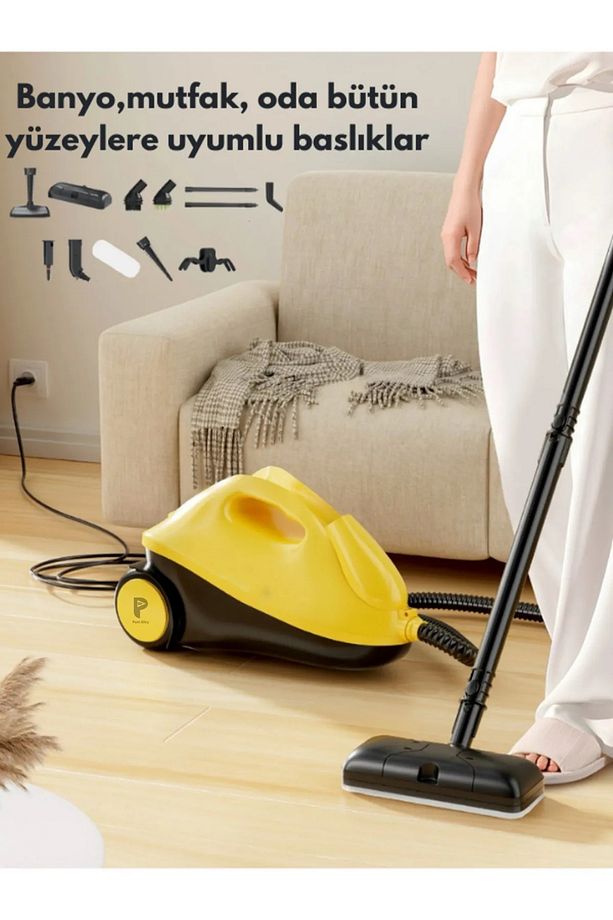 2000 Watt Çok Başlıklı Buharlı Temizlik Makinesi - 2 Lt Su Haznesi - 2