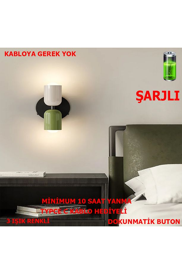 Nordic Şarzlı Dimmerlı Dokunmatik Aplik - 1