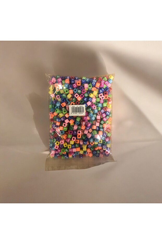 250 g Colorful Mixed Letter Beads 7X7 mm - for Jewelry & Craft