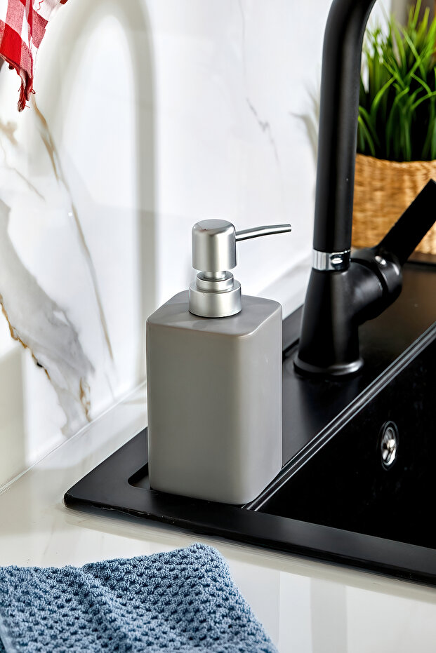 Stonware Kare Sıvı Sabunluk - 1