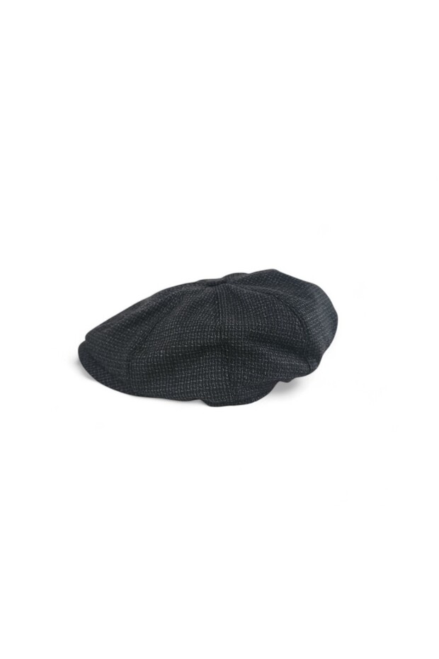 قبعة على الطراز الاسكتلندي باللون الرمادي الداكن - 1