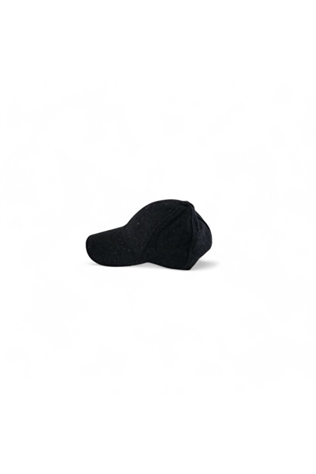 Plain Cut Dark Gray Hat - 1
