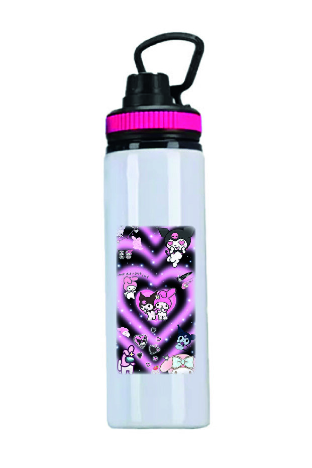 Kuromi Printed Water Bottle - 850Mlt - 051