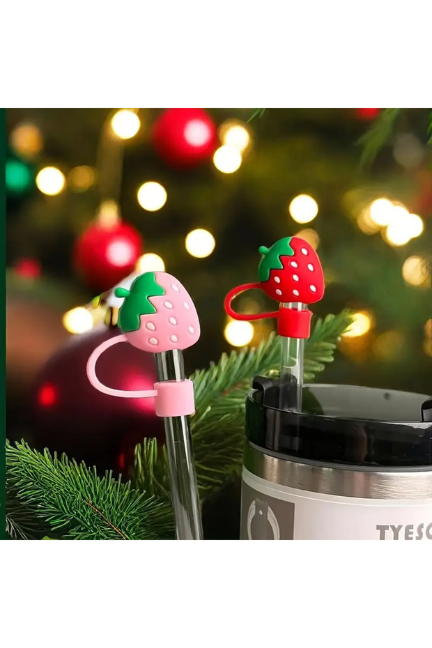 Pipet Tıpası Çilekli Pipet Tıpası Quencher Pipet Tıpası Çilek Pipet Tıpası - 3