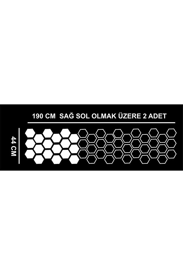 Car Honeycomb Pattern Auto Sticker - 1