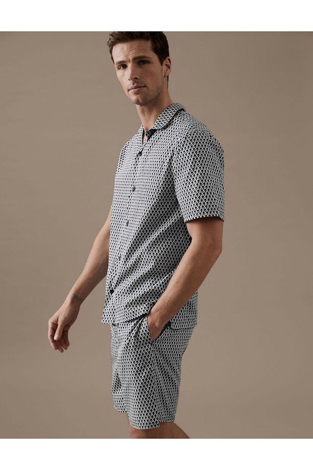 Regular Fit Kısa Kollu Pijama Üstü - 2
