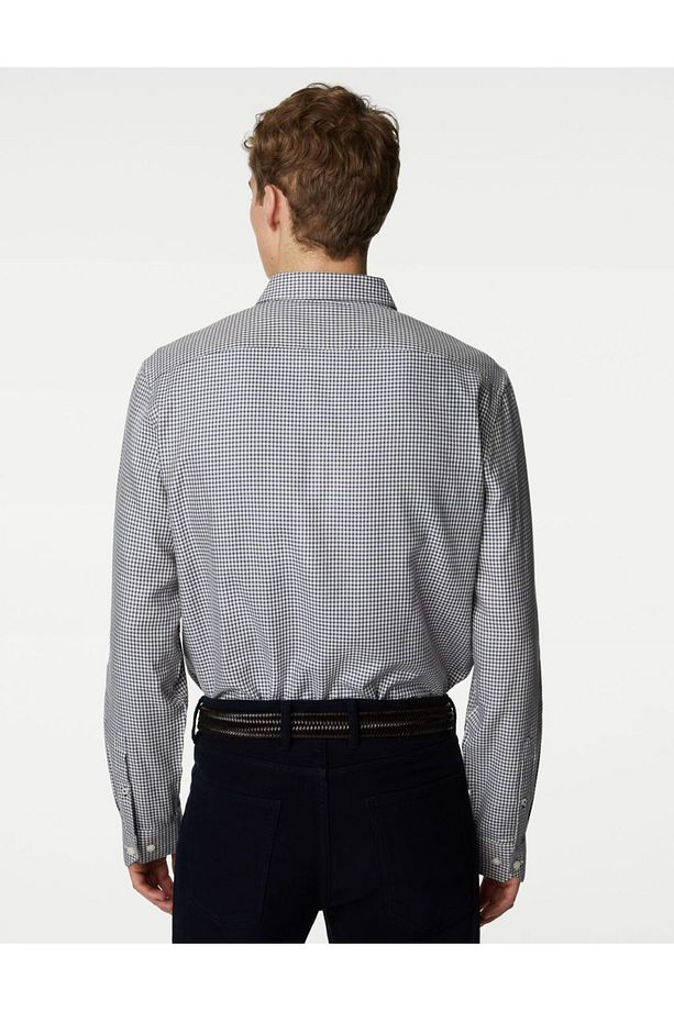 Regular Fit Uzun Kollu Gömlek - 4